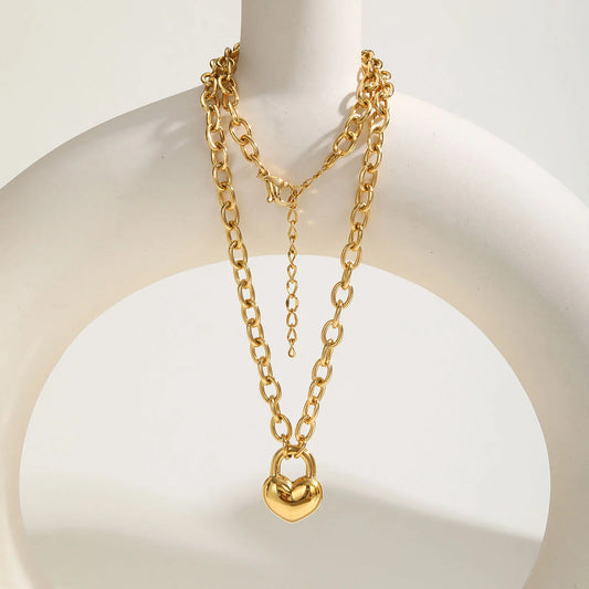 Amour – Kette mit Herzschloss