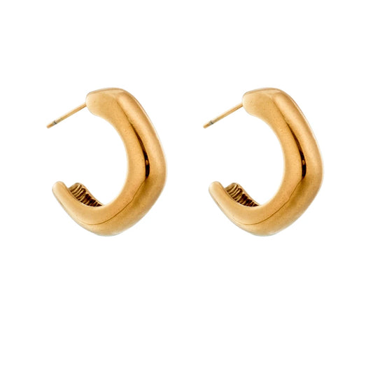 Sculpted Bold Hoops