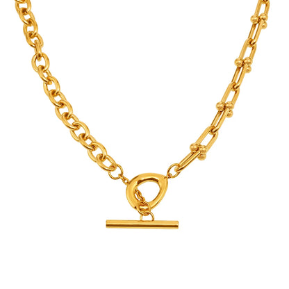 Geometric Glow – Statementkette mit OT-Verschluss