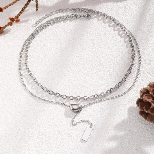 Moon Silver Duo -  Halskette