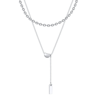 Moon Silver Duo -  Halskette