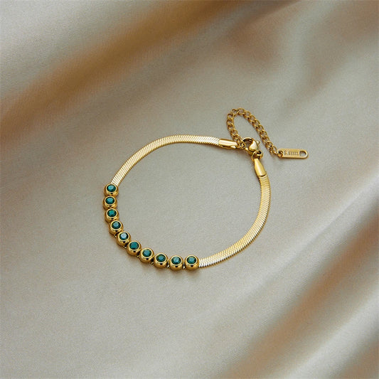 Glam Flow – Herringbone Armband