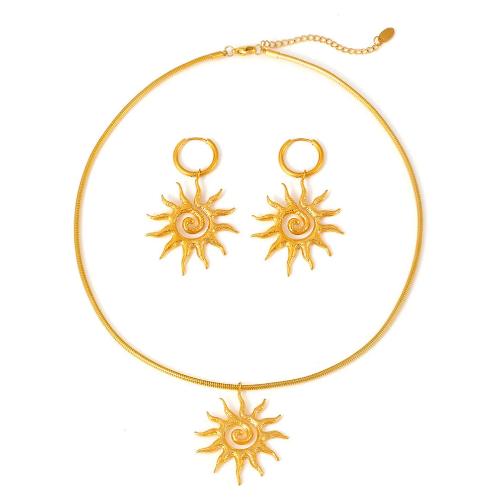 Soleil Set – Kette & Ohrringe