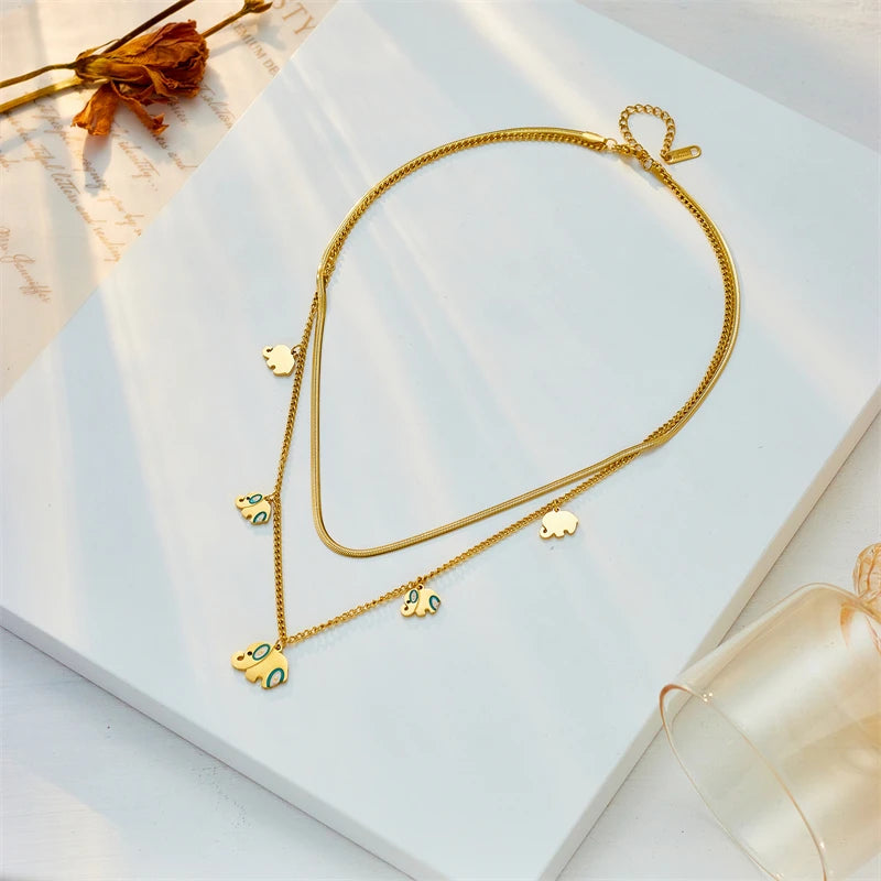 Elephants - Layer Halskette