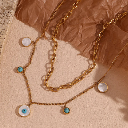 Evil Eye Duo Layer-Kette
