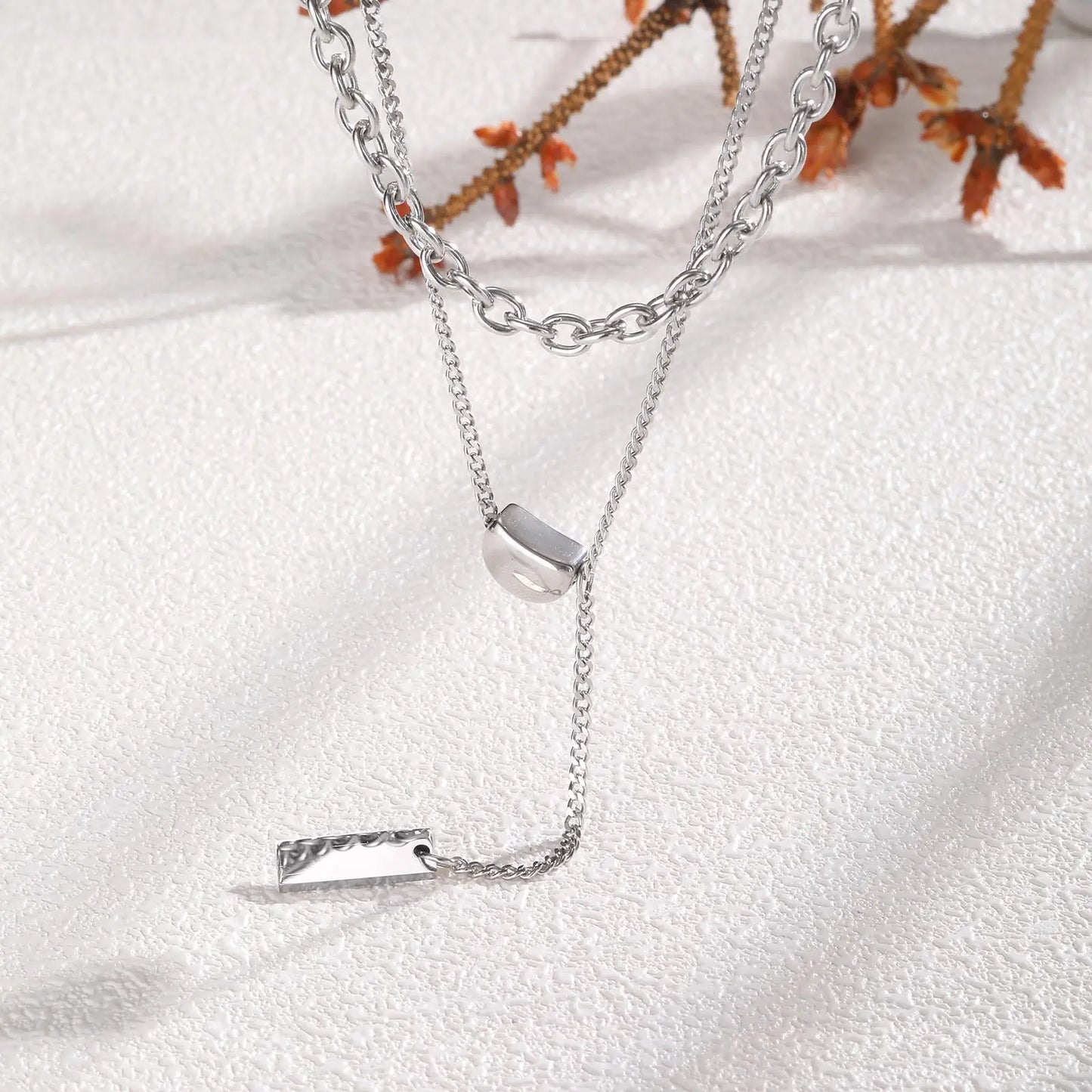 Moon Silver Duo -  Halskette