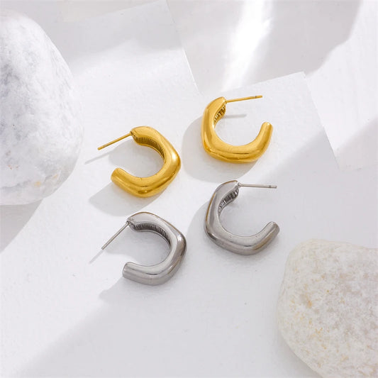 Sculpted Bold Hoops