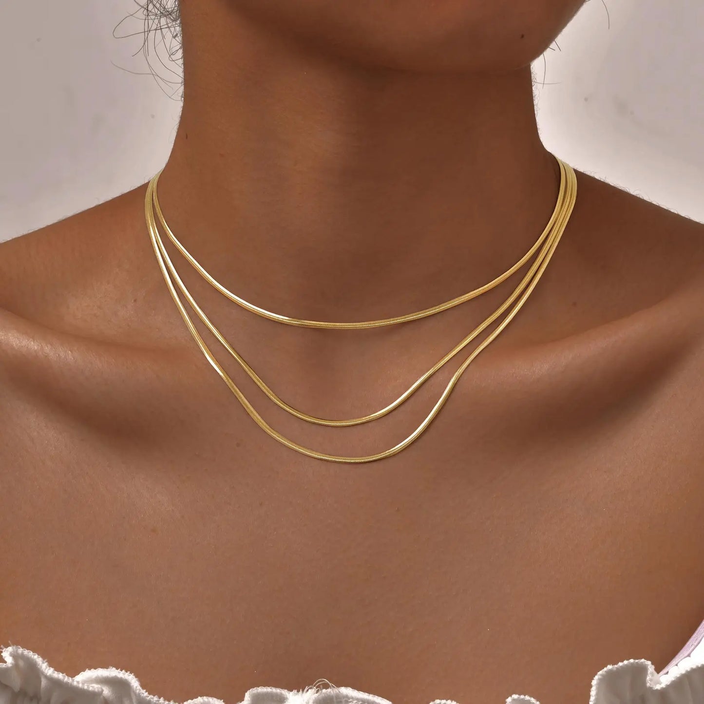 Linora – 3-fach Layer Snakekette