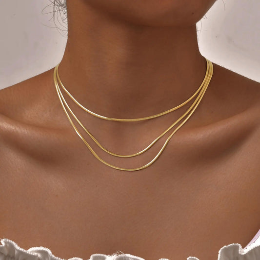 Linora – 3-fach Layer Snakekette